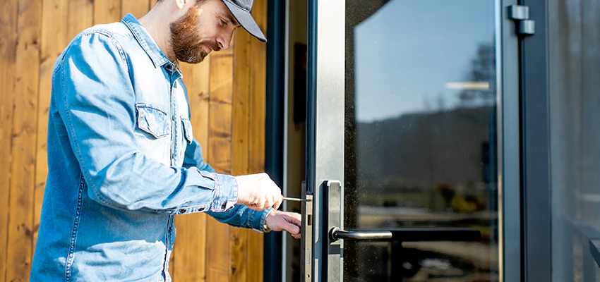 Frameless Glass Storefront Door Locks Replacement in Cupertino, CA
